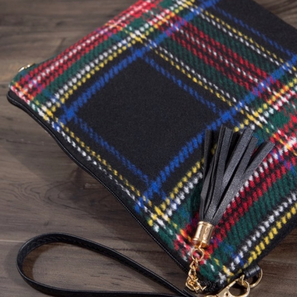 Plaid print shoulder Crossbody Bag - Picture 3 of 7